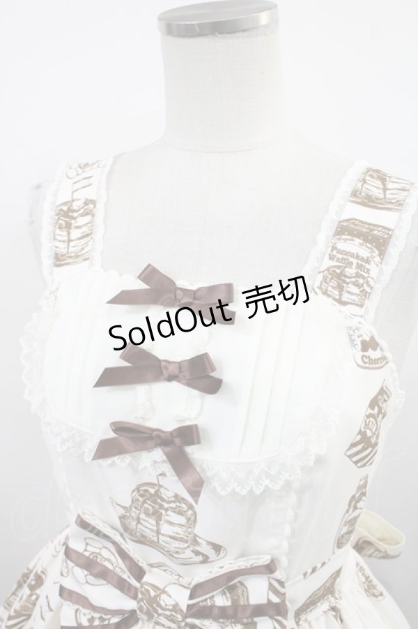 画像4: Angelic Pretty / Honey Cake切替ジャンパースカート Free 生成り H-24-07-12-1003-AP-OP-NS-ZH (4)