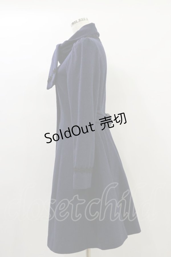 画像3: Moi-meme-Moitie / ツインタイコート  ネイビー H-24-07-27-072-MO-CO-KB-ZT-C063 (3)