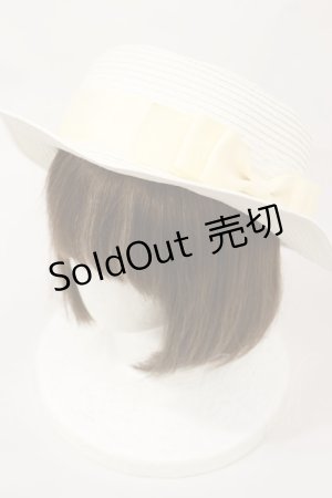 画像: m petit by misako / ストローハット  オフ H-24-08-06-1005-LO-AC-NS-ZT170
