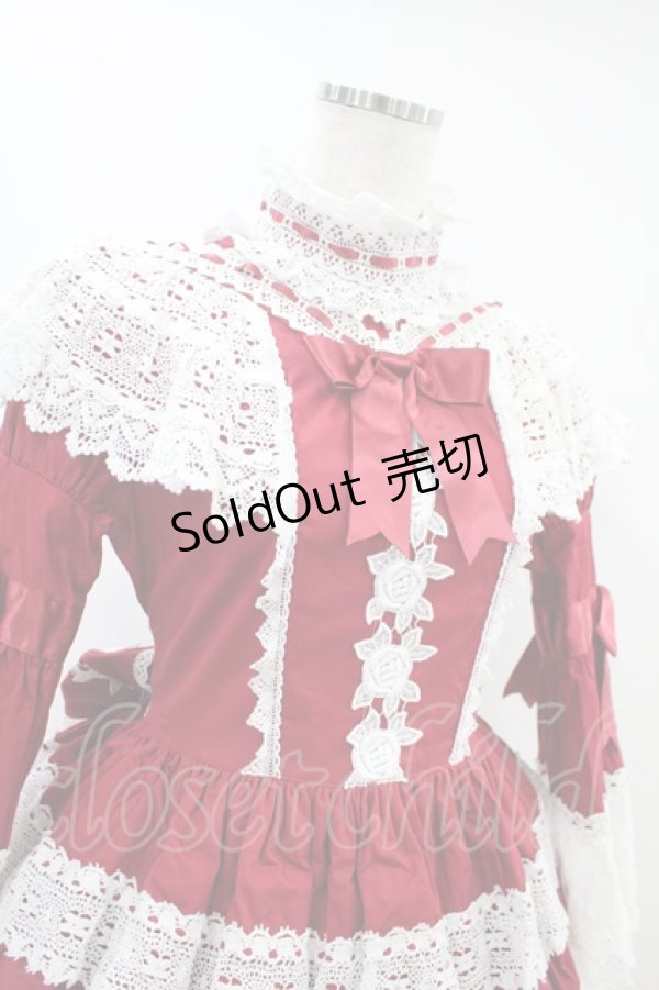 画像4: BABY,THE STARS SHINE BRIGHT / エリザベスワンピースセット Free エンジ H-24-08-12-009-BA-OP-NS-ZH (4)