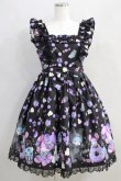 画像1: Angelic Pretty / Happy Treat Partyジャンパースカート Free ブラック H-24-08-13-024-AP-OP-NS-ZH (1)