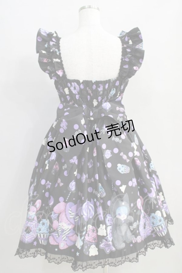 画像3: Angelic Pretty / Happy Treat Partyジャンパースカート Free ブラック H-24-08-13-024-AP-OP-NS-ZH (3)