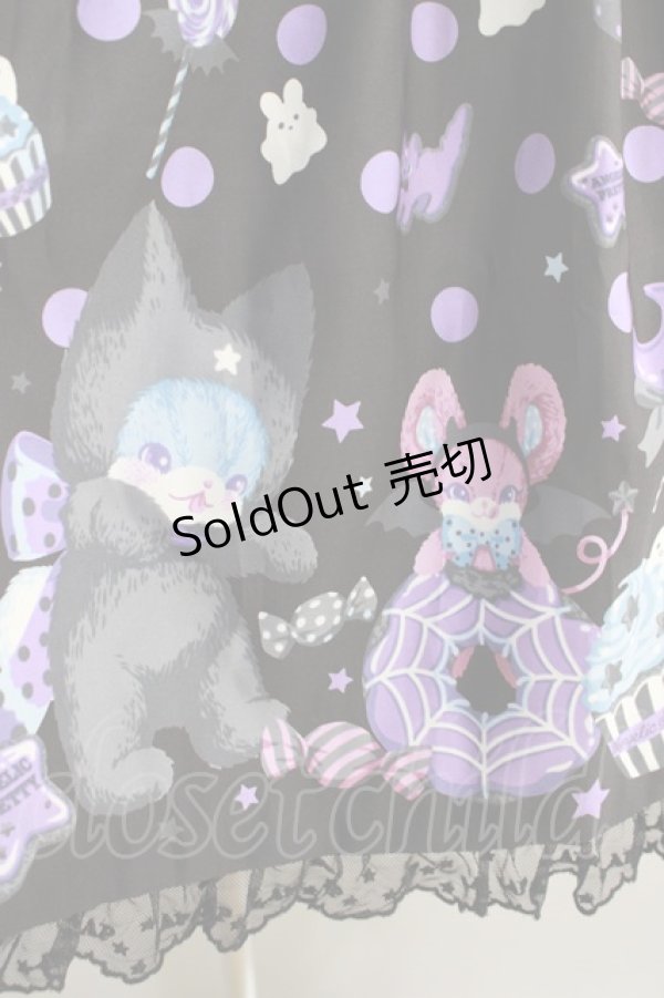 画像6: Angelic Pretty / Happy Treat Partyジャンパースカート Free ブラック H-24-08-13-024-AP-OP-NS-ZH (6)