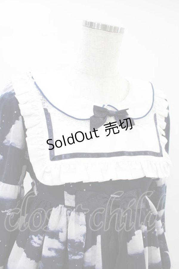 画像4: Angelic Pretty / Misty Sky Stellaワンピースセット Free ネイビー H-24-08-15-013-AP-OP-NS-ZH (4)