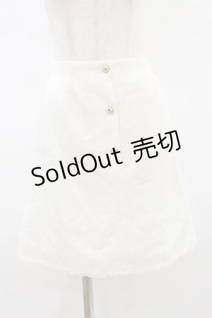 画像: Ank Rouge / 裾レーススカート M オフ H-24-08-17-018-CA-SK-NS-ZH