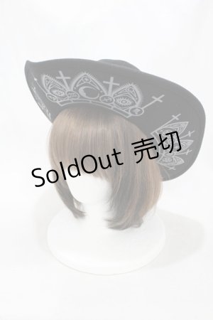 画像: KILL STAR / Witch Brim Hat  黒 H-24-08-28-1003-SL-AC-KB-ZT087