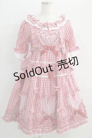 画像: BABY,THE STARS SHINE BRIGHT / Sweet Gingham Dollワンピース Free エンジ H-24-09-02-1002-BA-OP-NS-ZH