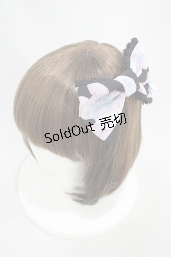 画像1: Angelic Pretty / Moco moco Bunnysバレッタ  ブラック H-24-09-05-004-AP-AC-NS-ZH (1)