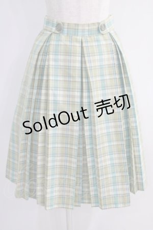 画像: Fi.n.t / パステルチェックプリーツスカート Free グリーン H-24-09-09-041-CA-SK-NS-ZH