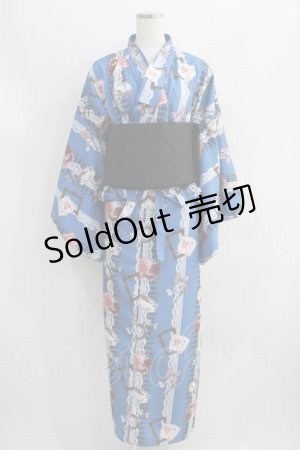 画像: axes femme POETIQUE / セパレート浴衣セット Free ブルー H-24-09-10-001-AX-OP-NS-ZH