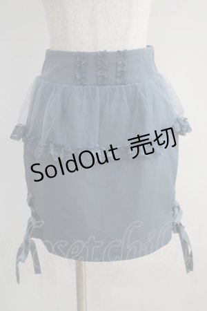 画像: Rojita / チュールペプラムサイドリボンスカート Free ブルー H-24-09-10-044-LO-SK-NS-ZH