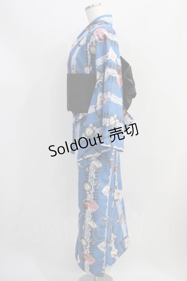 画像2: axes femme POETIQUE / セパレート浴衣セット Free ブルー H-24-09-10-001-AX-OP-NS-ZH (2)