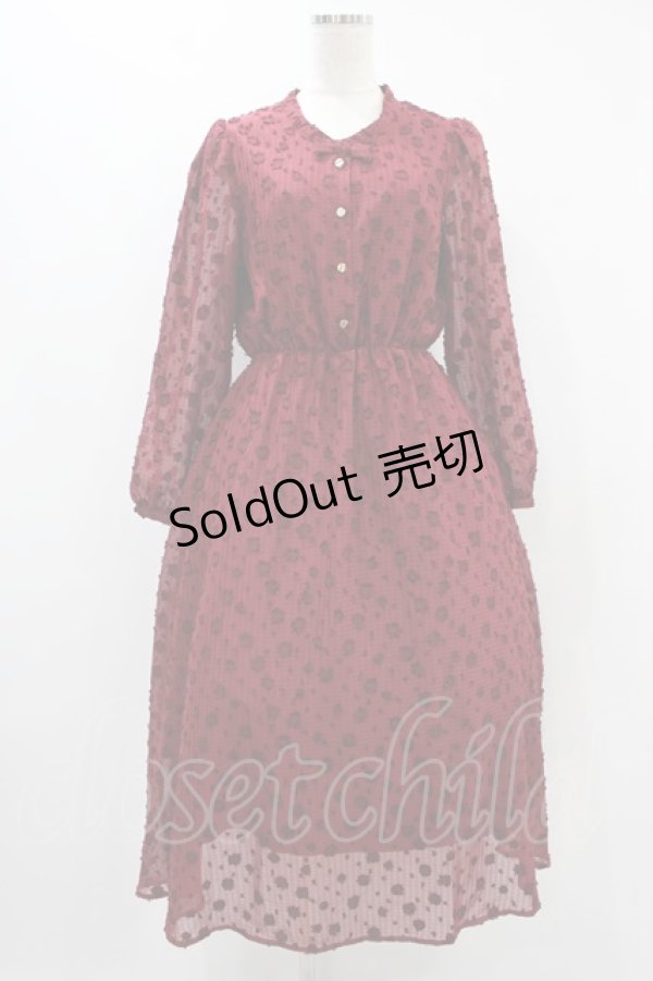 画像1: LEBECCA boutique / 泣きたい夜のワンピース Free レッド H-24-09-17-034-EL-OP-NS-ZH (1)