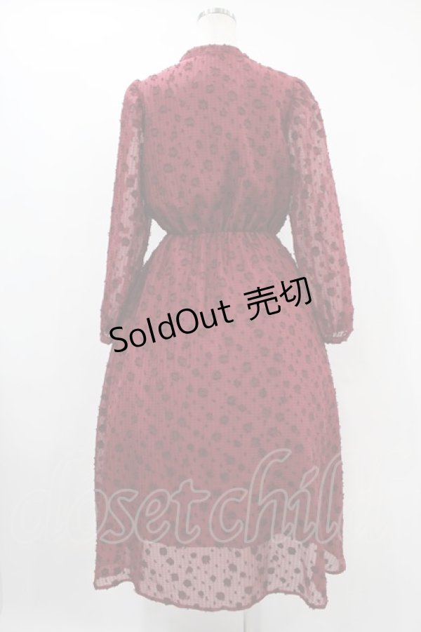画像2: LEBECCA boutique / 泣きたい夜のワンピース Free レッド H-24-09-17-034-EL-OP-NS-ZH (2)