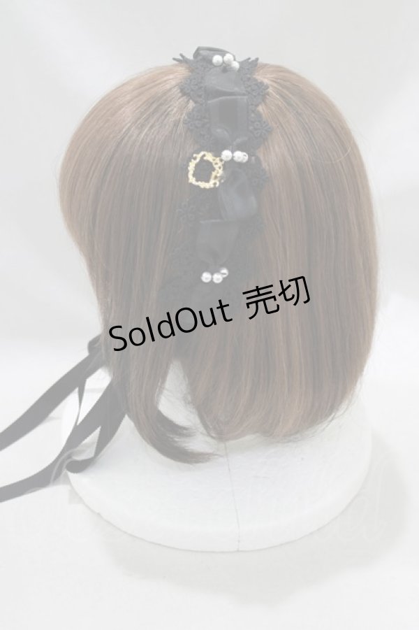 画像2: BABY,THE STARS SHINE BRIGHT / フェアリーリボンヘッドドレス  ブラック H-24-09-18-015-BA-AC-NS-ZH (2)
