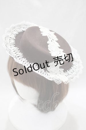 画像: MorunxMuunaStoik / ローズレースハット  ブラウン H-24-09-27-1004-EL-AC-KB-ZH