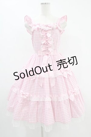 画像: Angelic Pretty / マーガレットドールジャンパースカート Free ピンク H-24-09-28-011-AP-OP-NS-ZH