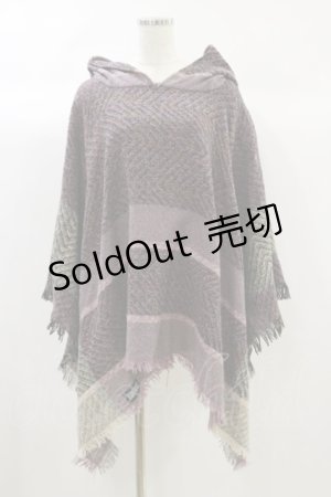 画像: NieR Clothing / フードポンチョ  グレー H-24-09-29-021-PU-TO-KB-ZT100