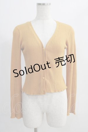 画像: an another angelus / プチローズ釦リブニットカーディガン Free YELLOW H-24-10-14-068-CA-TO-NS-ZH