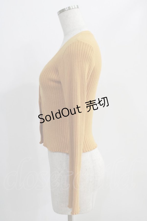 画像2: an another angelus / プチローズ釦リブニットカーディガン Free YELLOW H-24-10-14-068-CA-TO-NS-ZH (2)
