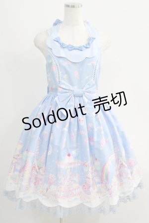 画像: Angelic Pretty / MilkyPlanetジャンパースカートSet Free サックス H-24-10-14-028-AP-OP-NS-ZH