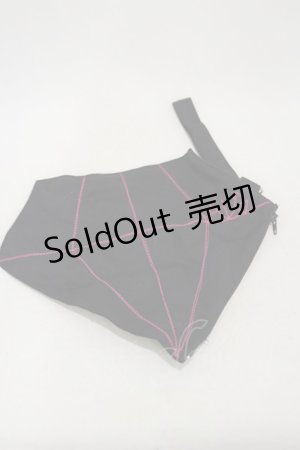 画像: ALGONQUINS / 刺繍ポーチ  黒 H-24-10-22-042-AL-ZA-KB-ZH