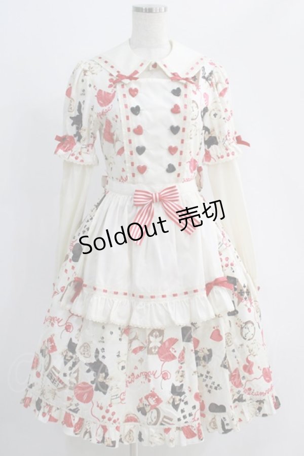 画像1: metamorphose / Wonder Card Aliceワンピース 1 生成り H-24-10-26-1009-ME-OP-NS-ZH (1)