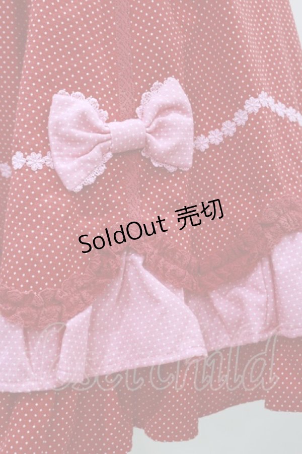 画像5: Angelic Pretty / ドット配色ミニ袖ワンピース F アカ×ピンク H-24-10-28-079-AP-OP-SK-ZH (5)