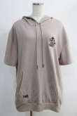 画像1: NieR Clothing / 半袖プルパーカー  ベージュ H-25-05-11-1004-PU-TO-KB-ZH (1)