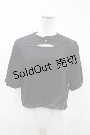 画像: EATME / スリットスリーブTシャツ Free ブラック H-24-11-07-1058-LO-TO-NS-ZH