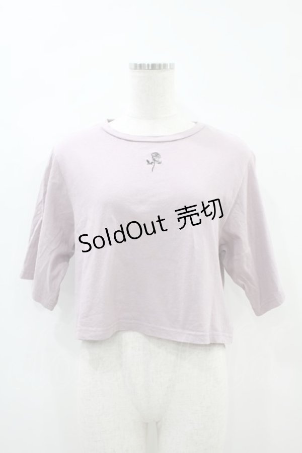 画像1: EATME / ローズエンブロイダリーTシャツ Free ピンク H-24-11-07-1059-LO-TO-NS-ZH (1)