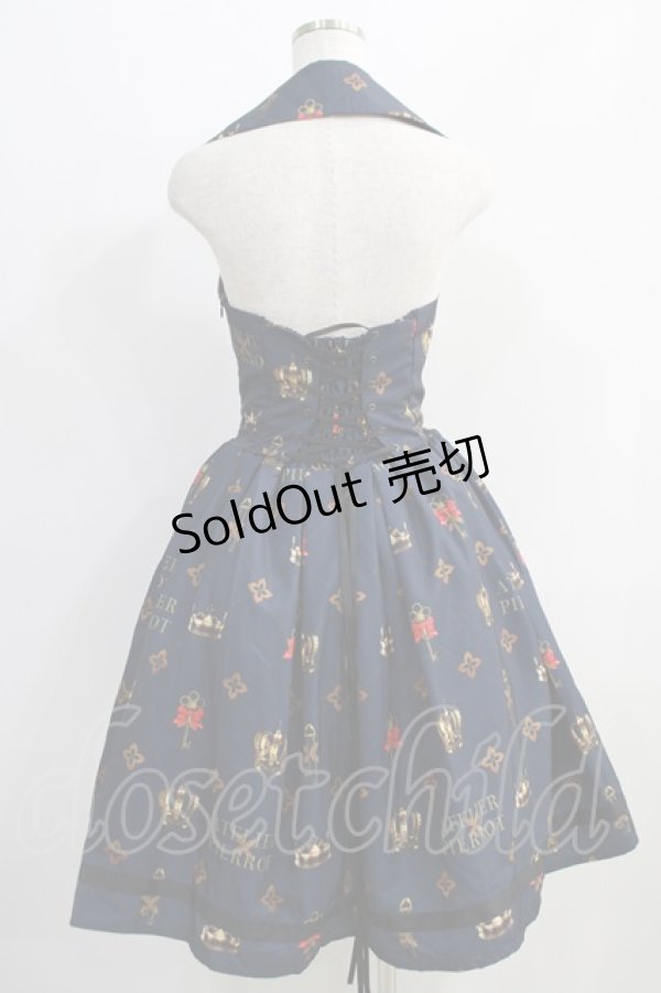 画像3: ATELIER PIERROT / Royal Crownベストワンピース  ネイビー H-24-11-09-001-EL-OP-KB-ZH (3)