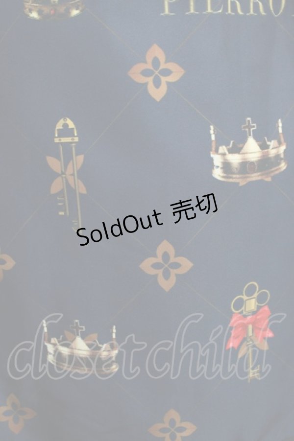 画像4: ATELIER PIERROT / Royal Crownベストワンピース  ネイビー H-24-11-09-001-EL-OP-KB-ZH (4)