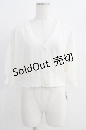 画像: F&A / レーシーカット釦ドルマンニットカーディガン Free OFF WHITE H-24-11-11-1057-LO-TO-NS-ZH