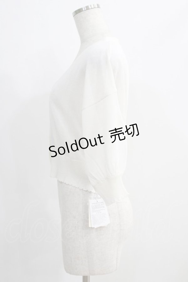 画像2: F&A / レーシーカット釦ドルマンニットカーディガン Free OFF WHITE H-24-11-11-1057-LO-TO-NS-ZH (2)