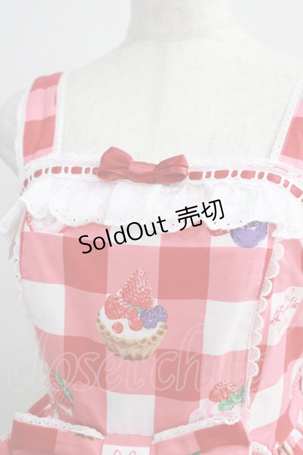 画像5: Angelic Pretty / トリプルタルトジャンパースカート Free アカ H-24-11-11-1005-AP-OP-NS-ZH (5)