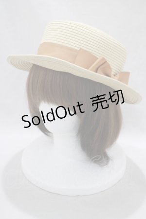 画像: m petit by misako / AMブレードカンカン帽  アイボリー H-24-11-11-1079-LO-AC-NS-ZT170