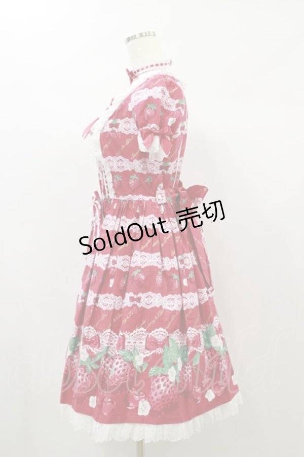 画像3: Angelic Pretty / Dessert Berryワンピース Free アカ H-24-11-13-037-AP-OP-NS-ZH (3)