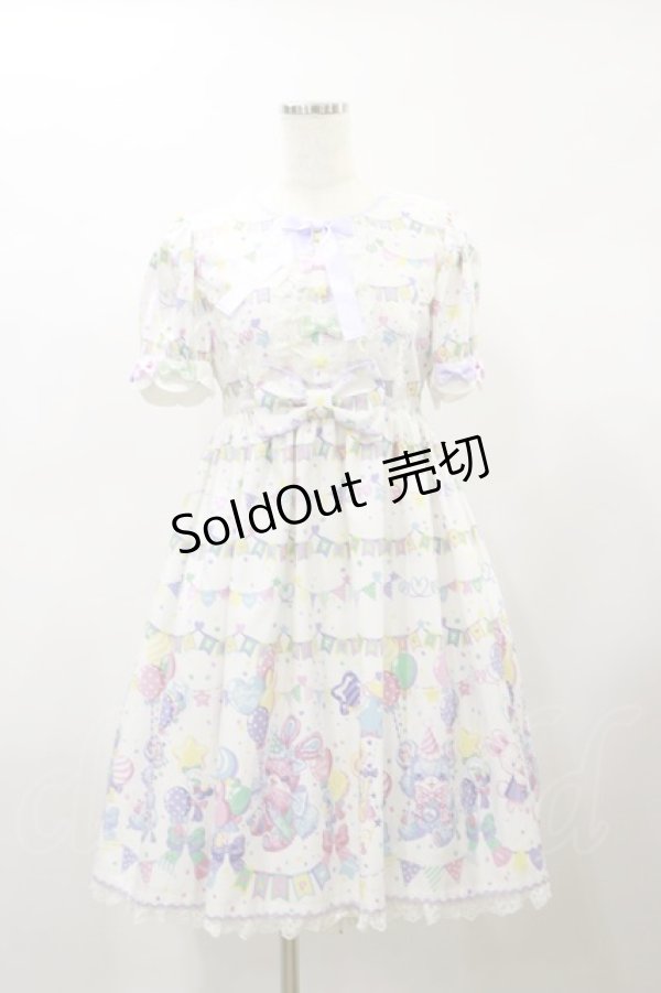 画像4: Angelic Pretty / Happy Garlandワンピース Free シロ H-24-11-13-045-AP-OP-NS-ZH (4)