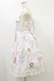画像3: BABY,THE STARS SHINE BRIGHT / くみゃちゃんのふわふわお空でTea Party柄ジャンパースカートI Free ピンク H-24-11-13-033-BA-OP-NS-ZH (3)