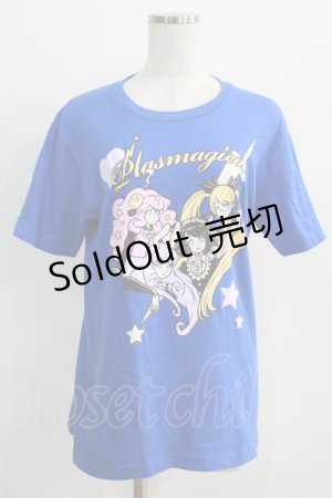 画像: LISTEN FLAVOR / プラズマジカのキュートでぷるぷるTシャツ L ROYAL BLUE H-24-11-15-050-PU-TO-KB-ZT355