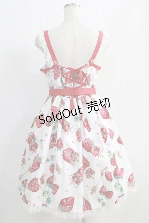 画像3: Angelic Pretty / Royal Crown Berryジャンパースカート Free シロ H-24-11-16-033-AP-OP-NS-ZH (3)