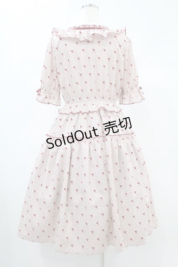 画像2: Melody BasKet / Little dot heartワンピース  レッド H-24-11-16-1010-LO-OP-KB-ZH (2)