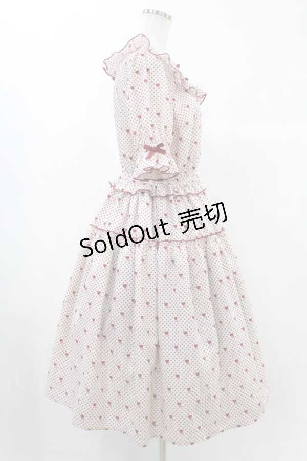 画像3: Melody BasKet / Little dot heartワンピース  レッド H-24-11-16-1010-LO-OP-KB-ZH (3)