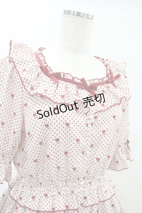 画像4: Melody BasKet / Little dot heartワンピース  レッド H-24-11-16-1010-LO-OP-KB-ZH (4)