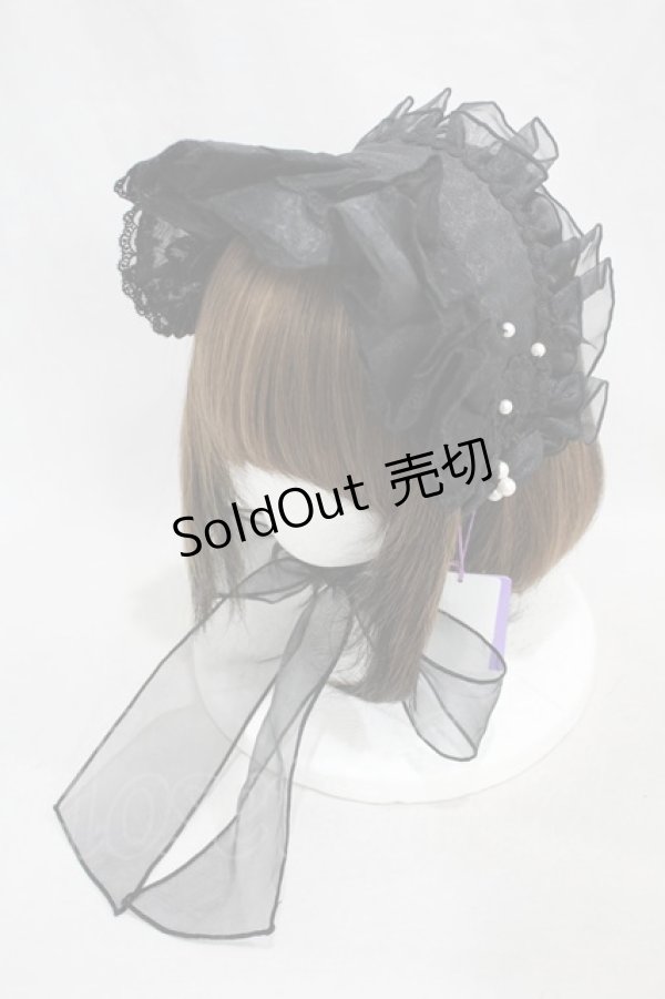 画像1: Angelic Pretty / Day Dreamブリム付きヘッドドレス  ブラック H-24-11-17-1008-AP-AC-NS-ZH (1)