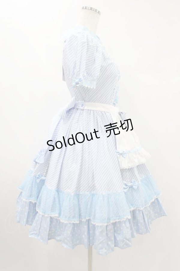 画像3: Angelic Pretty / Stripe Girly Cafe Set Free サックス H-24-11-17-1028-AP-OP-NS-ZH (3)