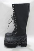 画像2: Demonia / RANGER302　厚底ロングブーツ M5（約24.1cm） ブラック H-24-11-25-010-PU-SH-KB-ZT387 (2)