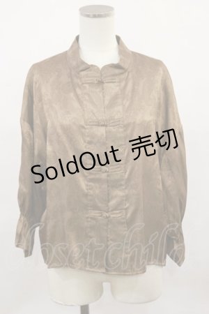 画像: Amavel / Paisley Chinoisマオカラーブラウス Free ブラウン H-24-11-27-050-CA-BL-NS-ZH