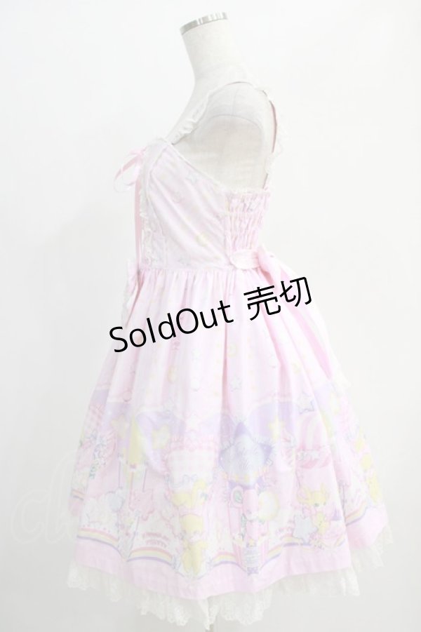 画像2: Angelic Pretty / Cotton Candy Shop ジャンパースカートSet Free ピンク H-24-11-27-056-AP-OP-NS-ZH (2)